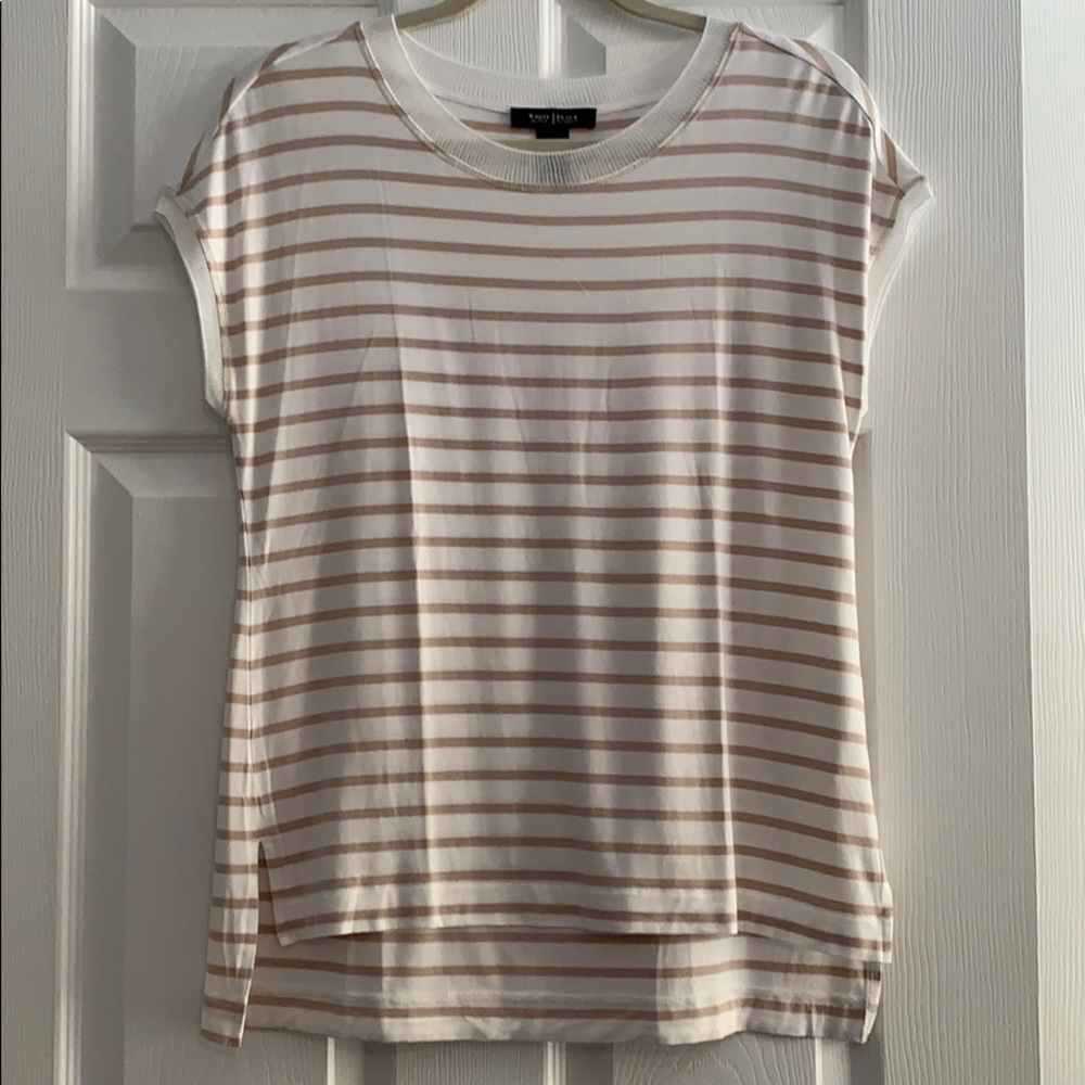 White House Black Market Short Sleeveless Blouse